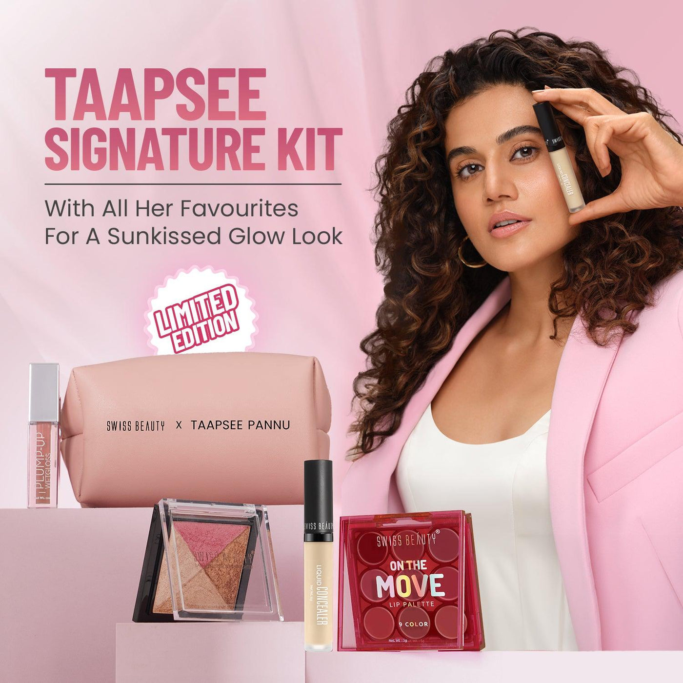Taapsee Signature Kit (FREE kit worth Rs 499) - Swiss Beauty