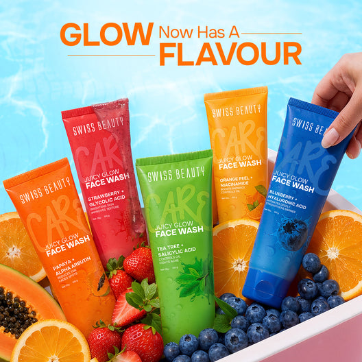 SWISS BEAUTY-Care Juicy Glow Face Wash with Papaya & Alpha Arbutin - 100 g - 4
