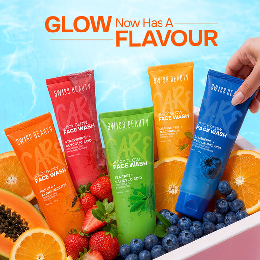 Swiss Beauty - Care Juicy Glow Face Wash Strawberry + Glycolic Acid - 5