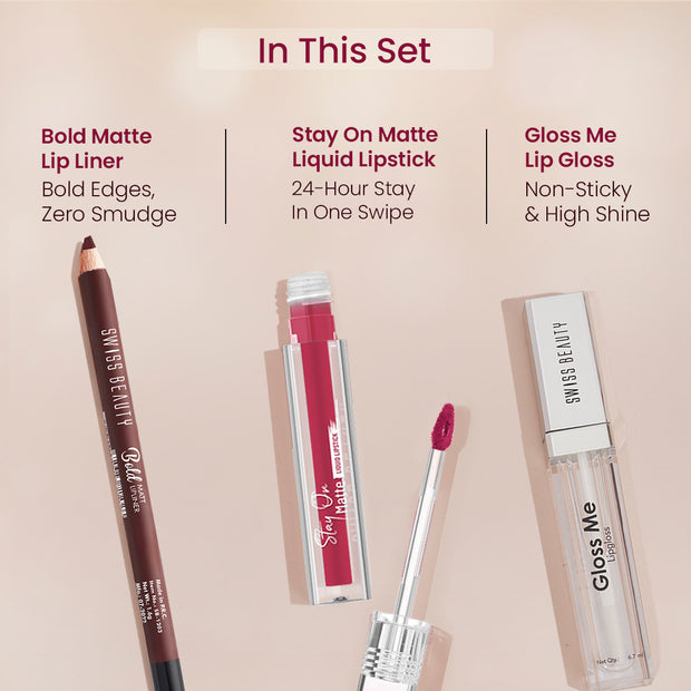 Cherry Cuffs Lip Combo