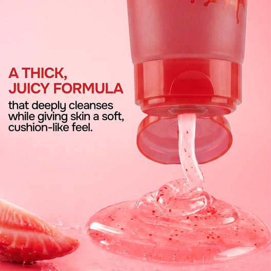 Swiss Beauty - Care Juicy Glow Face Wash Strawberry + Glycolic Acid - 3