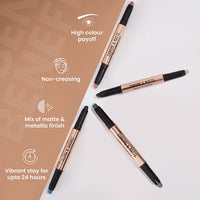 Chrome & Matte Twin Eyeshadow Pack Of 4