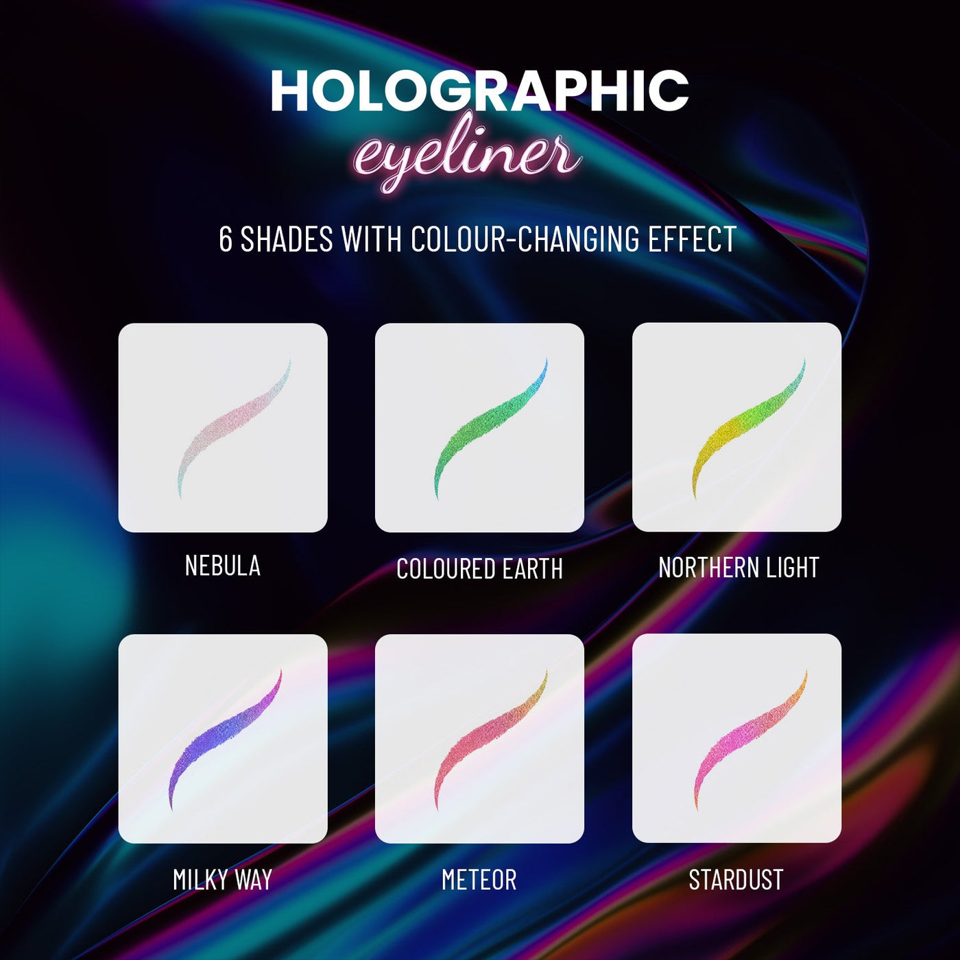 Holographic Eyeliner (Pack of 3)