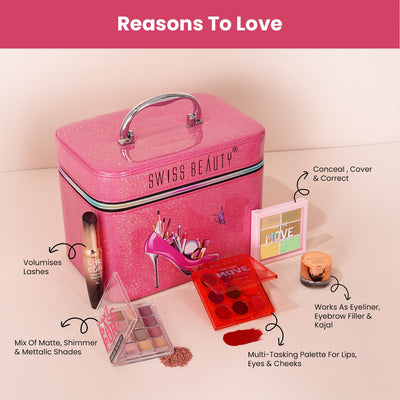 ultimate makeup trousseau box with FREE Trunk vanity (worth Rs 1599)