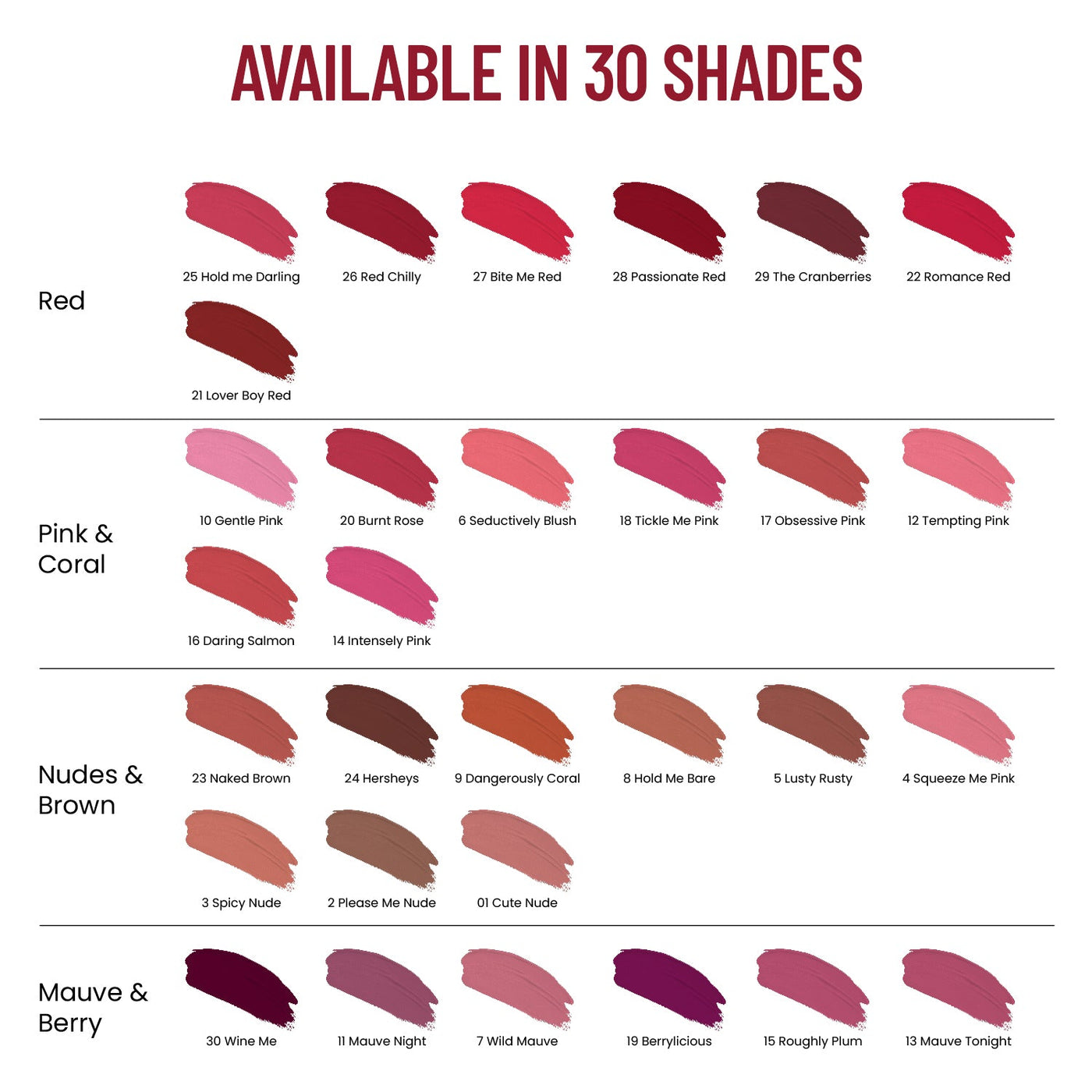 Hold Me Matte Liquid Lipstick (Pack of 3)