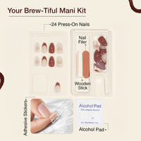 Craze Brew-Tiful Rachel Press On Nails