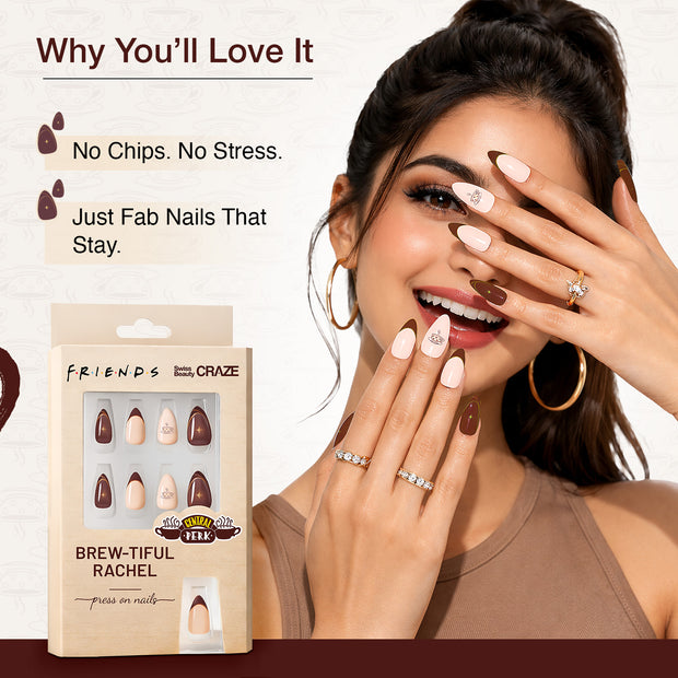 Craze Brew-Tiful Rachel Press On Nails