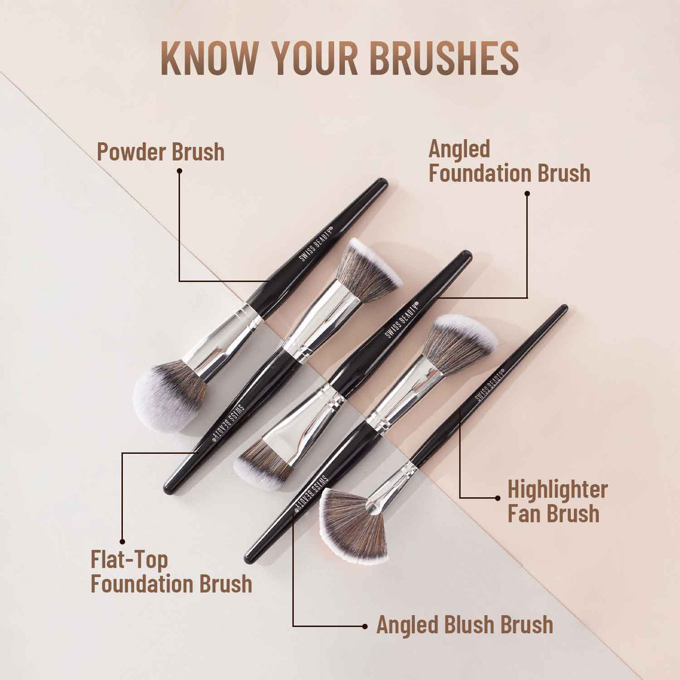Precision Arte Makeup Brush 12 pcs Makeup Kit set