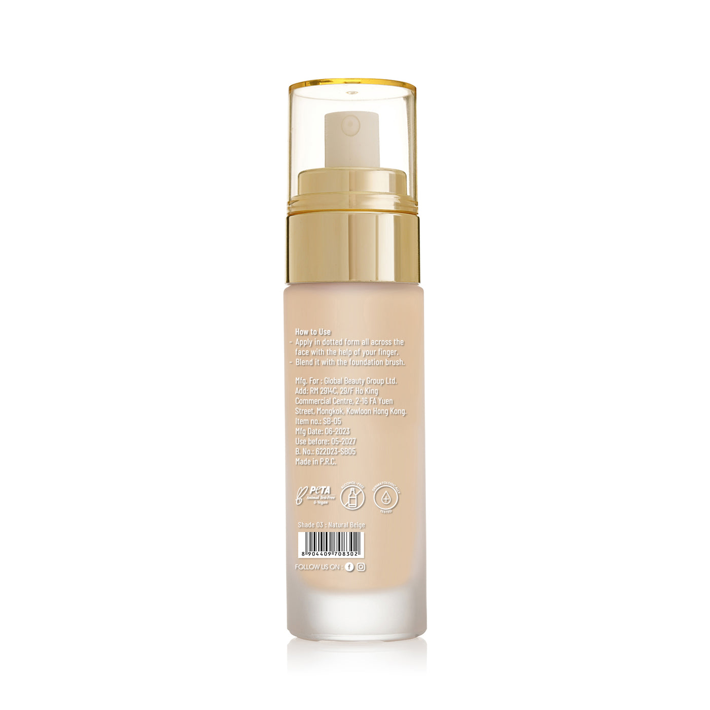 SWISS BEAUTY High Coverage Waterproof Base Foundation - Price in India, Buy  SWISS BEAUTY High Coverage Waterproof Base Foundation Online In India,  Reviews, Ratings & Features