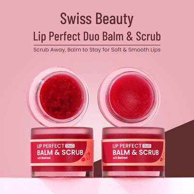 Lip Perfect Duo Balm & Scrub with Beetroot Extract