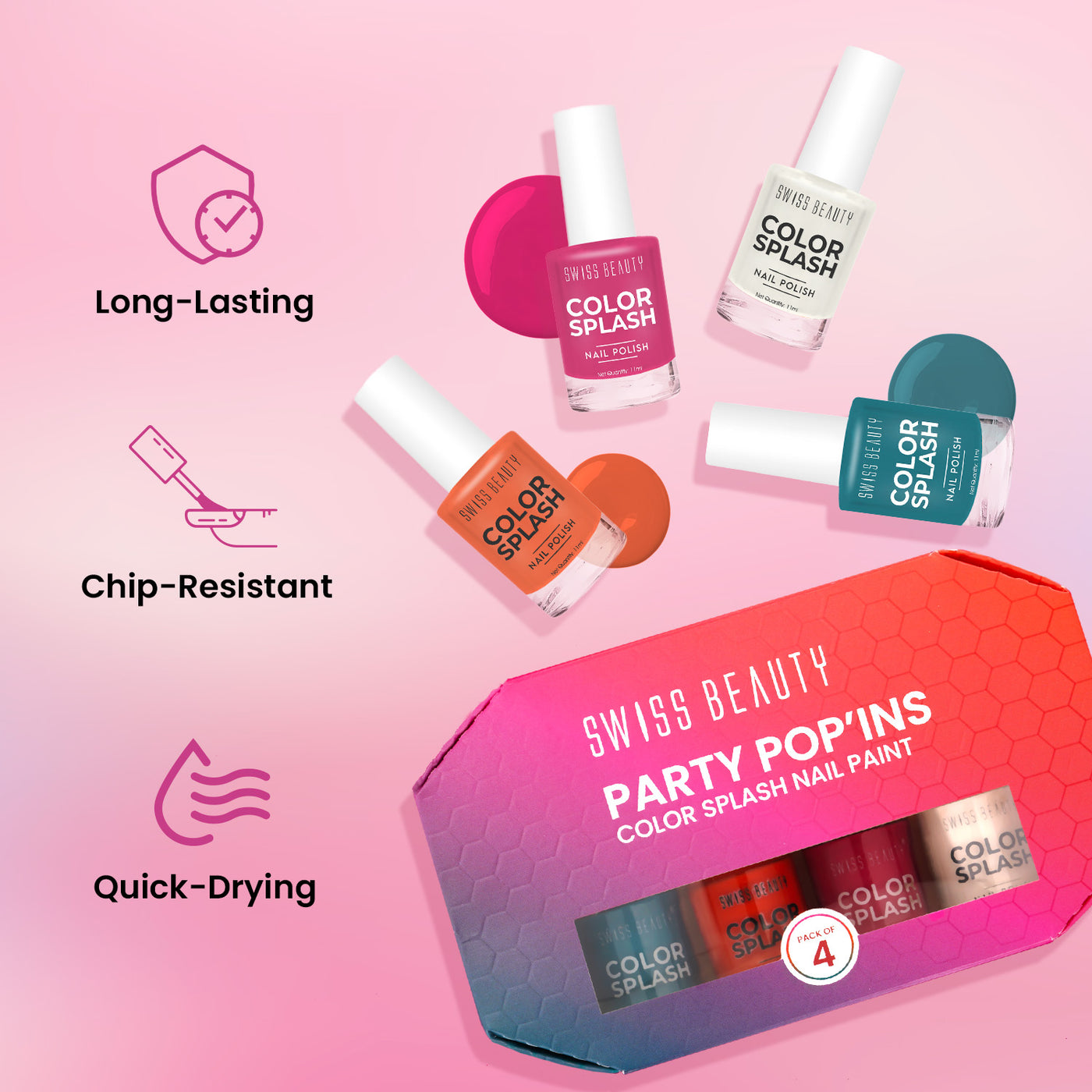 Party Pop’ins Color Splash Nail Paint