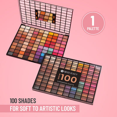 100 Color Makeup Pro Eyeshadow Palette