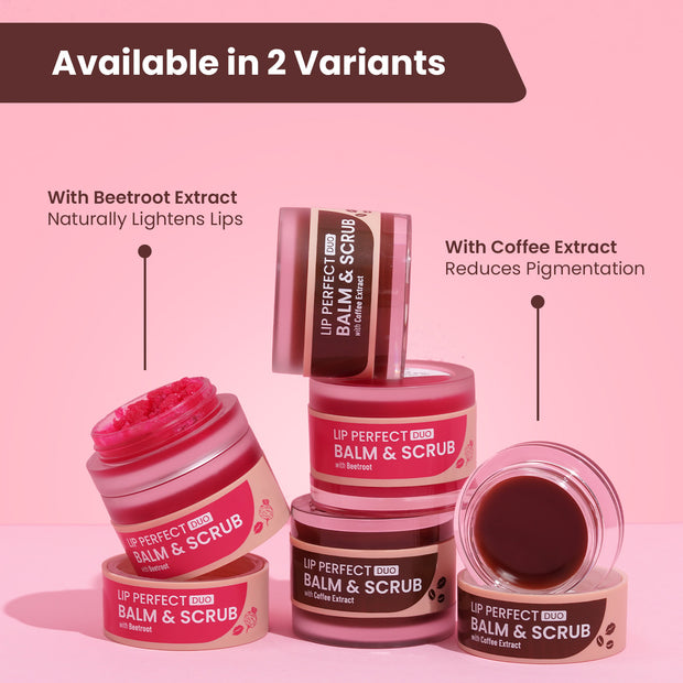 Lip Perfect Duo Balm & Scrub with Beetroot Extract
