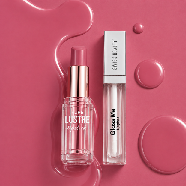 Glossy Pink Lips Duo
