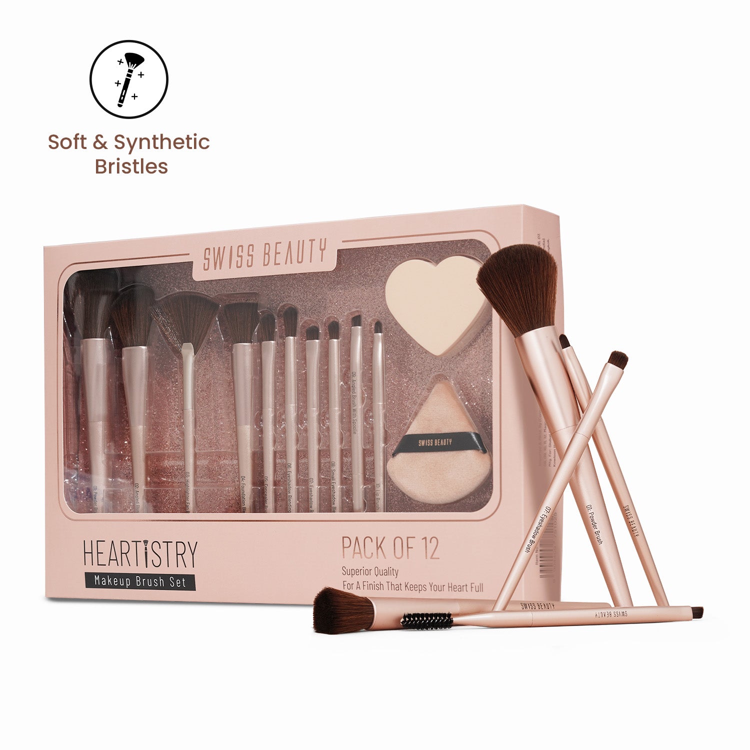 Buy Swiss Beauty Heartistry Brush Set