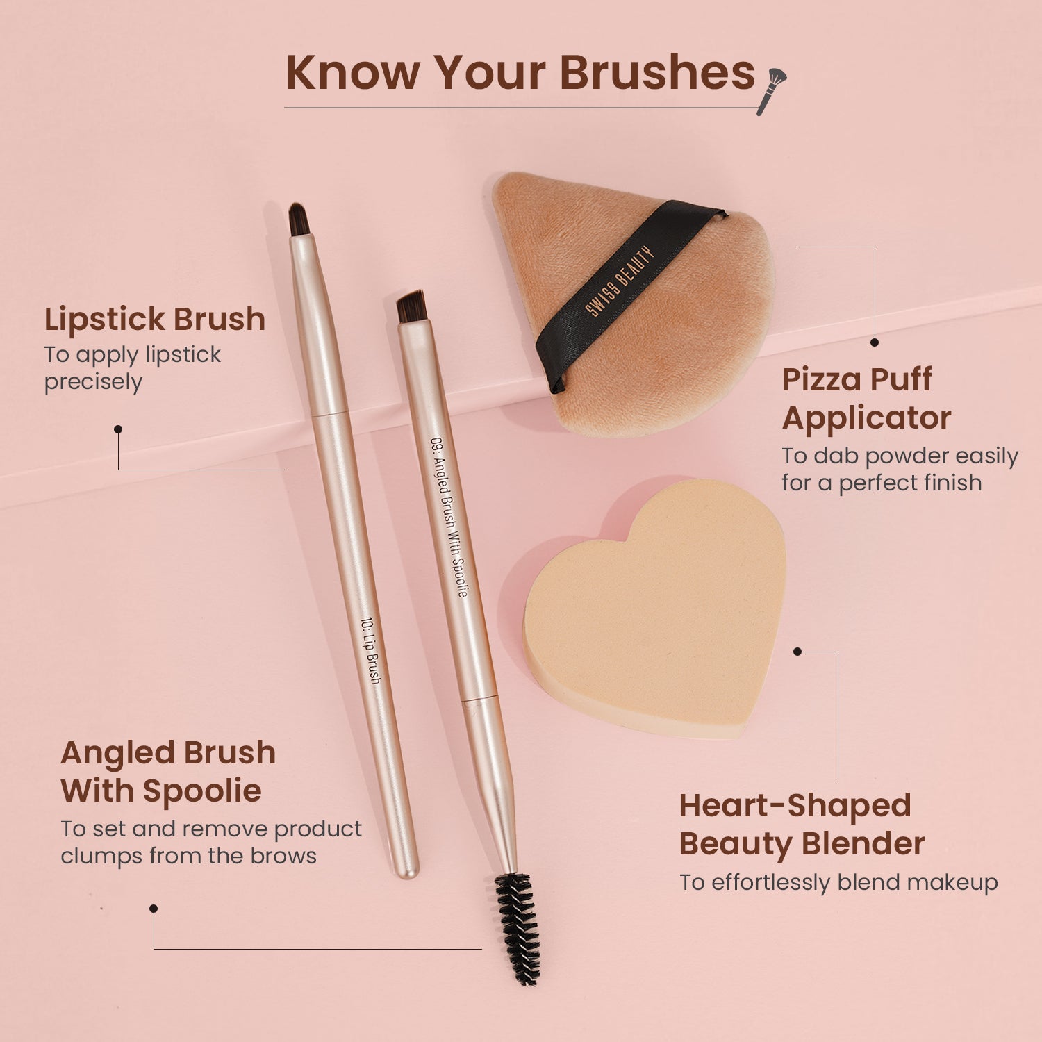 Buy Swiss Beauty Heartistry Brush Set