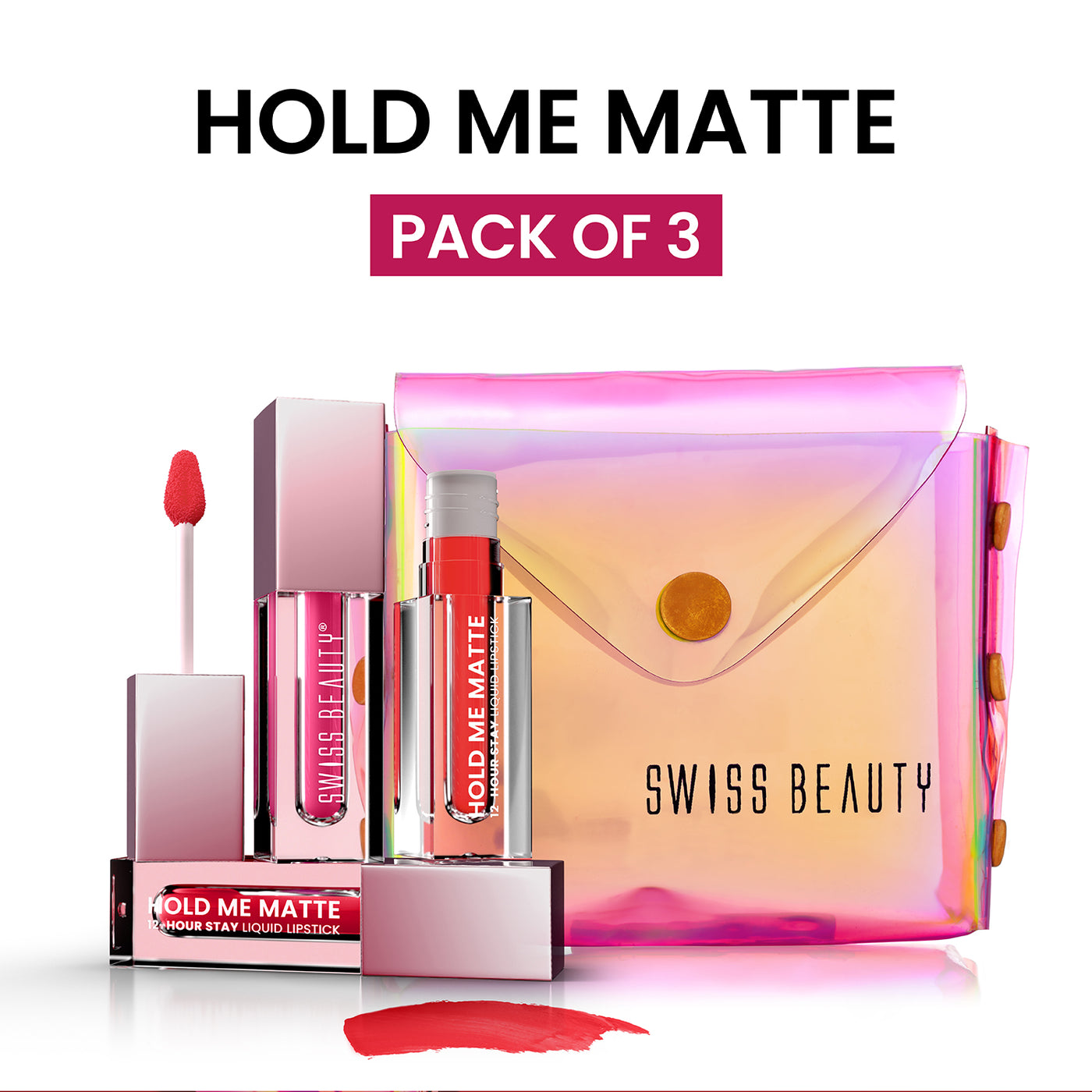 Hold Me Matte Liquid Lipstick (Pack of 3)