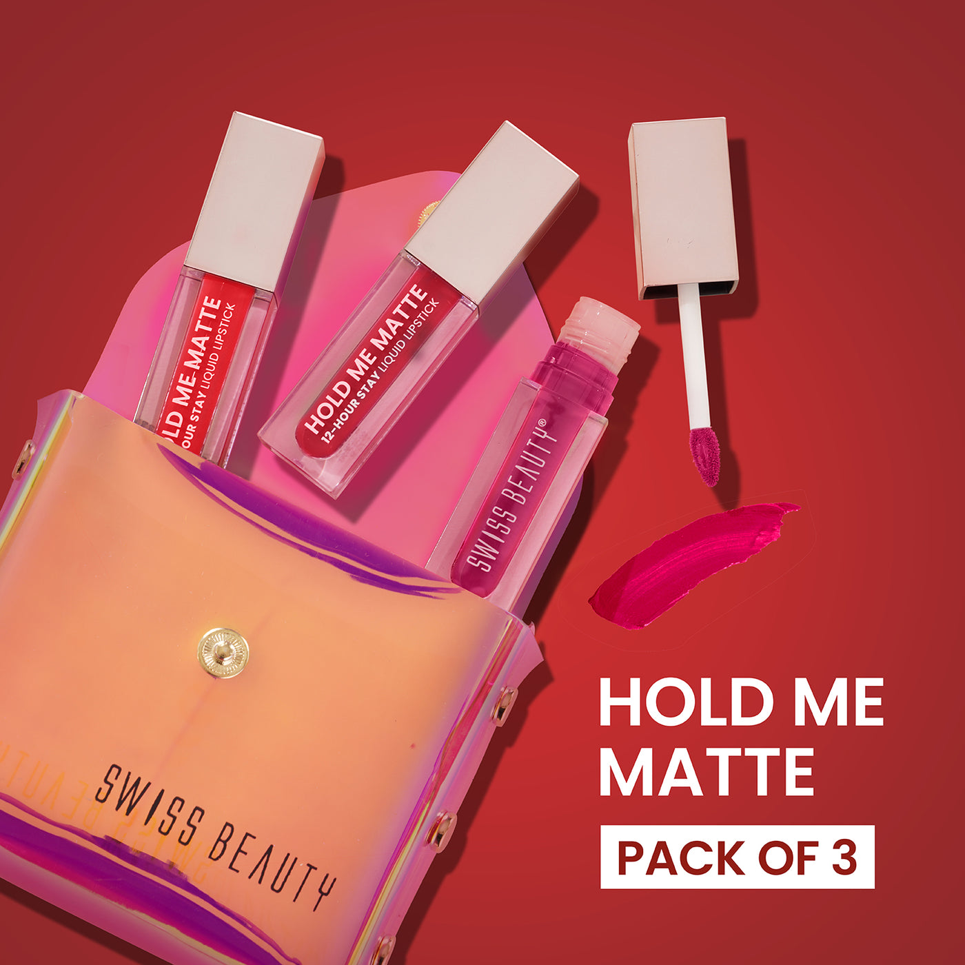 Hold Me Matte Liquid Lipstick (Pack of 3)