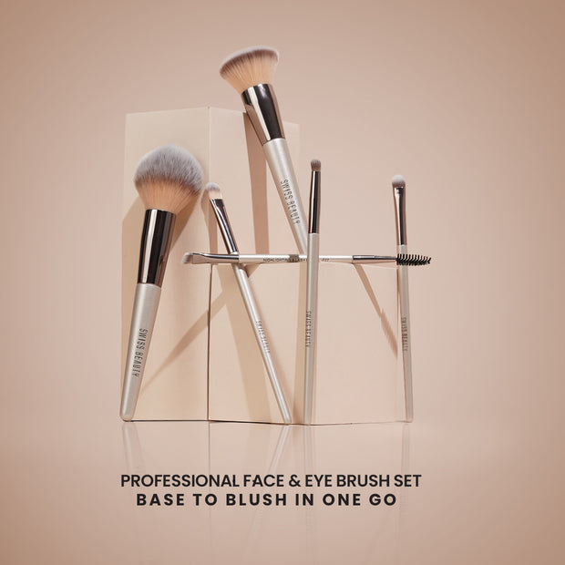 Professional Face & Eye Brush Set