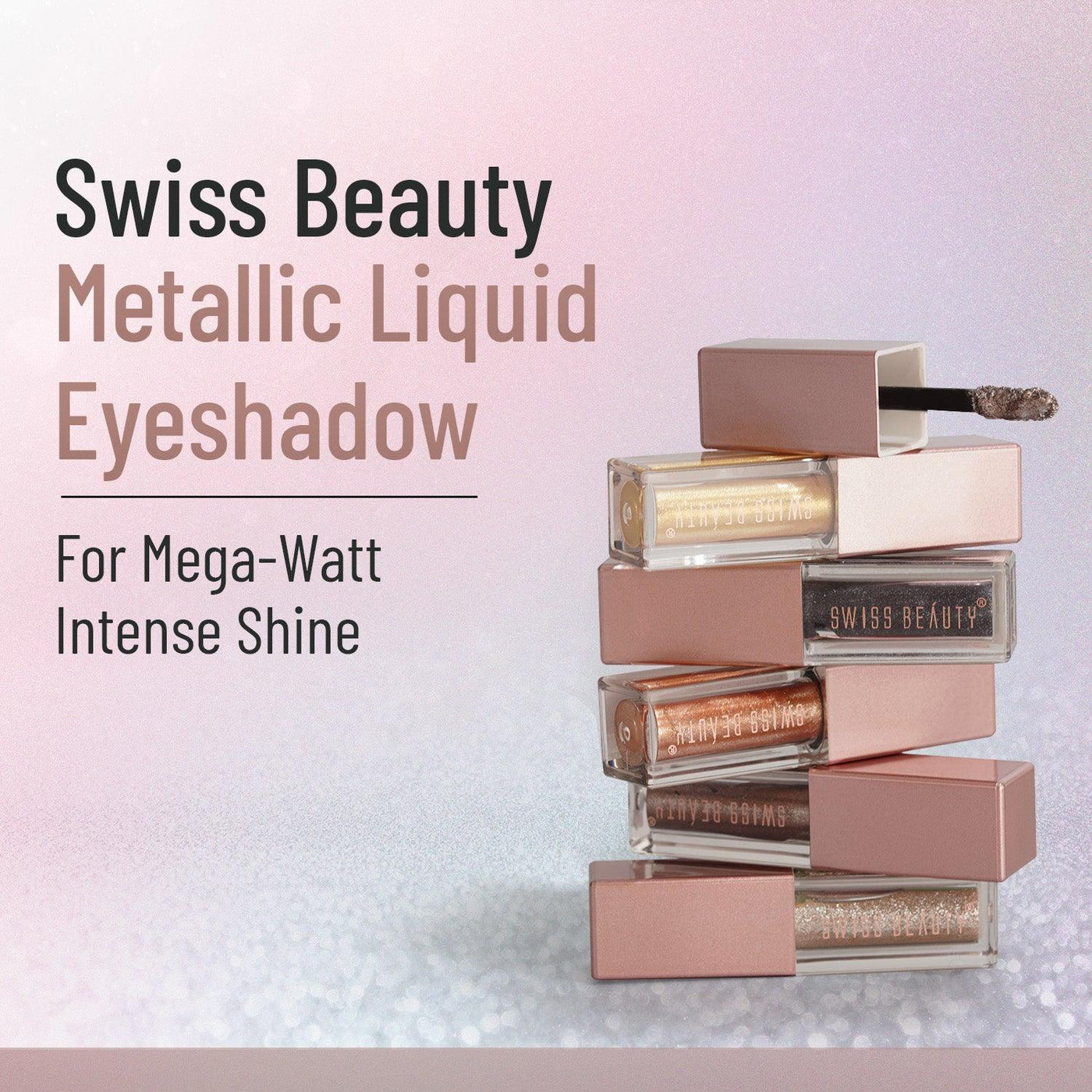 Metallic liquid eyeshadow Pack of Six - Swiss Beauty
