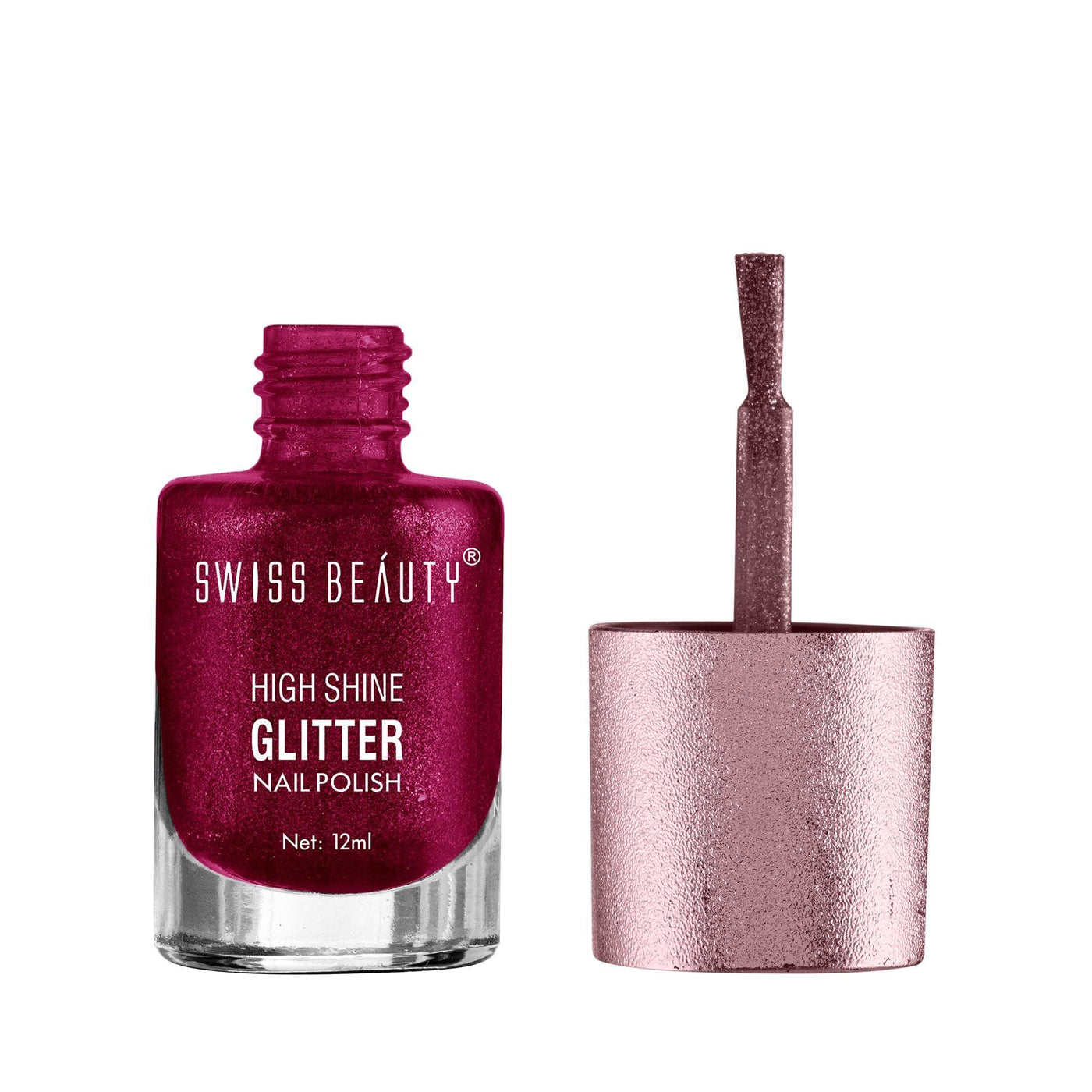 Pink Glitter Nail Polish - Etsy