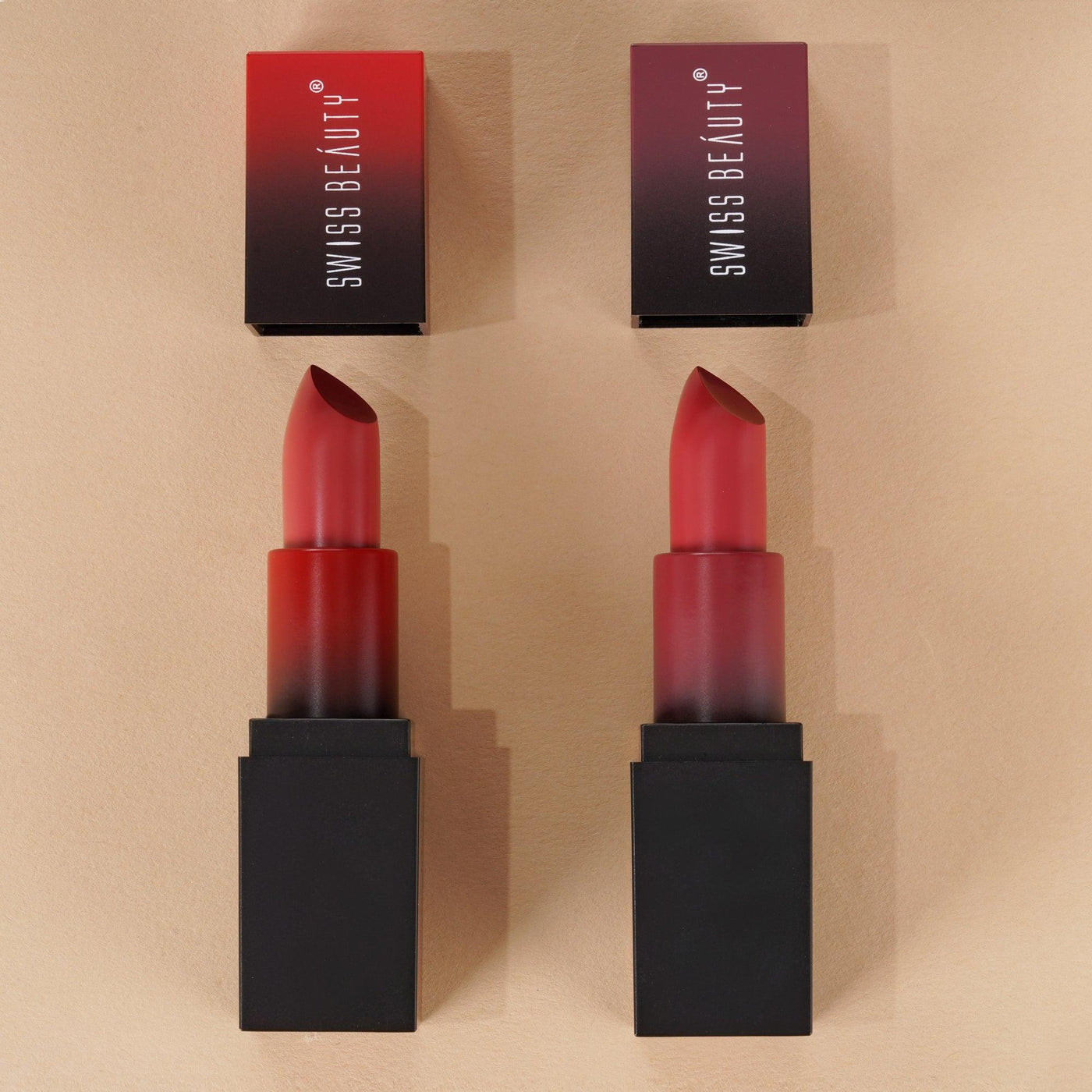 Pretty One Lips HD Matte Lipstick - Set of 2 - Swiss Beauty