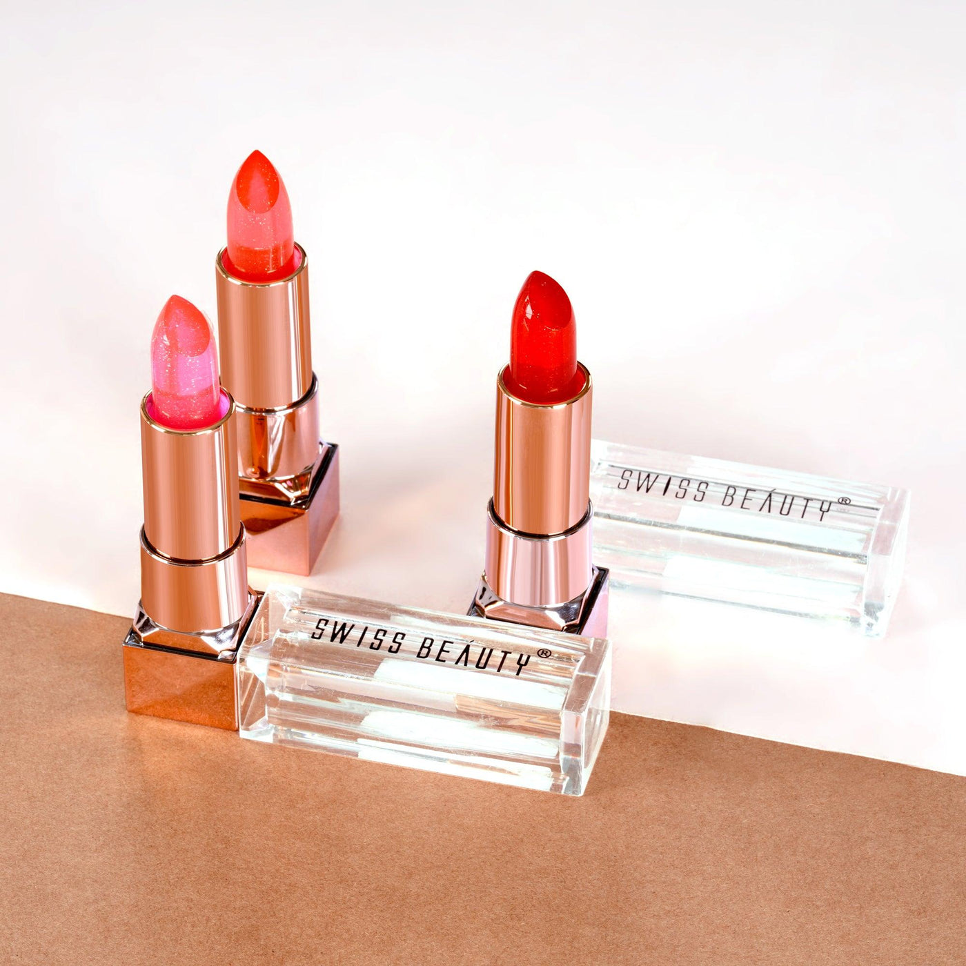 Glitter Color Change Lipstick - Set of 3 - Swiss Beauty