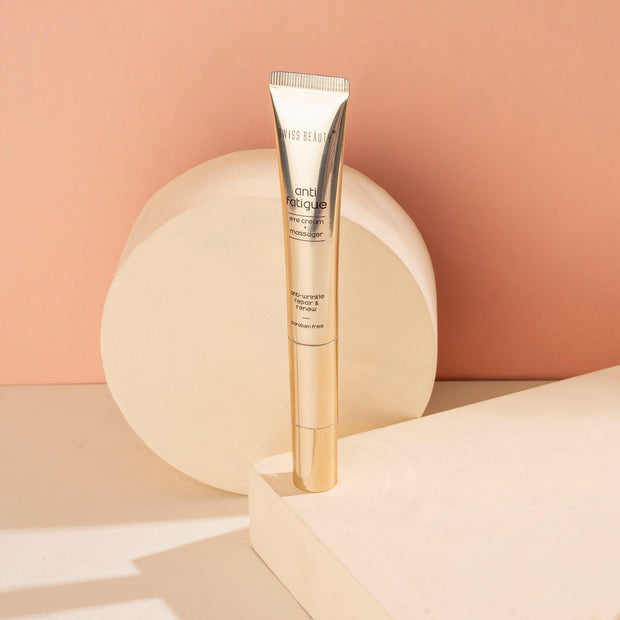 Anti Fatigue Eye Cream + Massager - Swiss Beauty